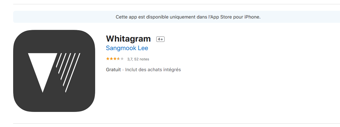 whitegram app